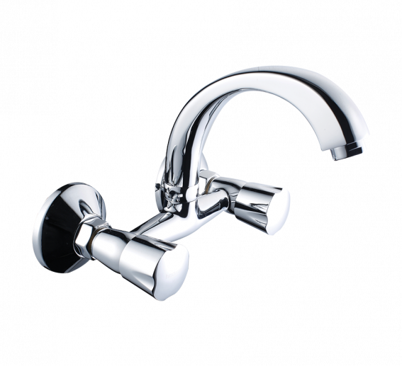 Hindware.Contessa Neo Sink Mixer With Swivel (Wall Mounted) F730023CP