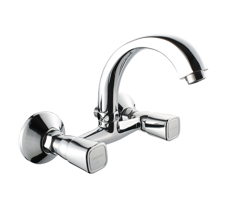 Hindware.Dove Sink Mixer With Swivel Spout (Wall Mount) F740023